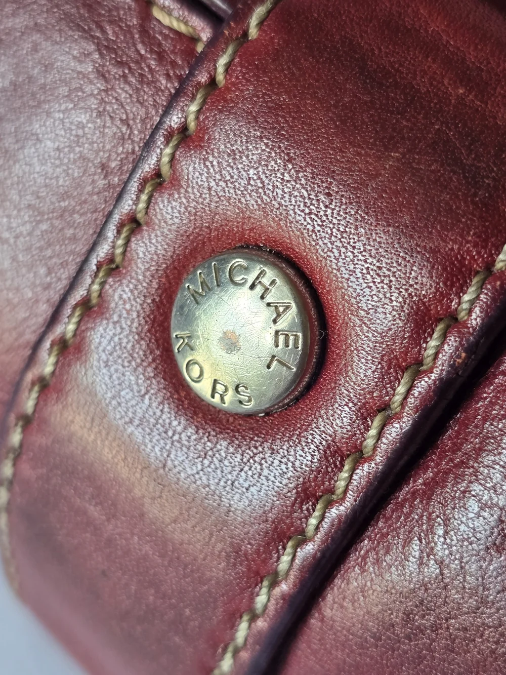 Vintage Michael Kors Brooksville Leather Satchel Purse